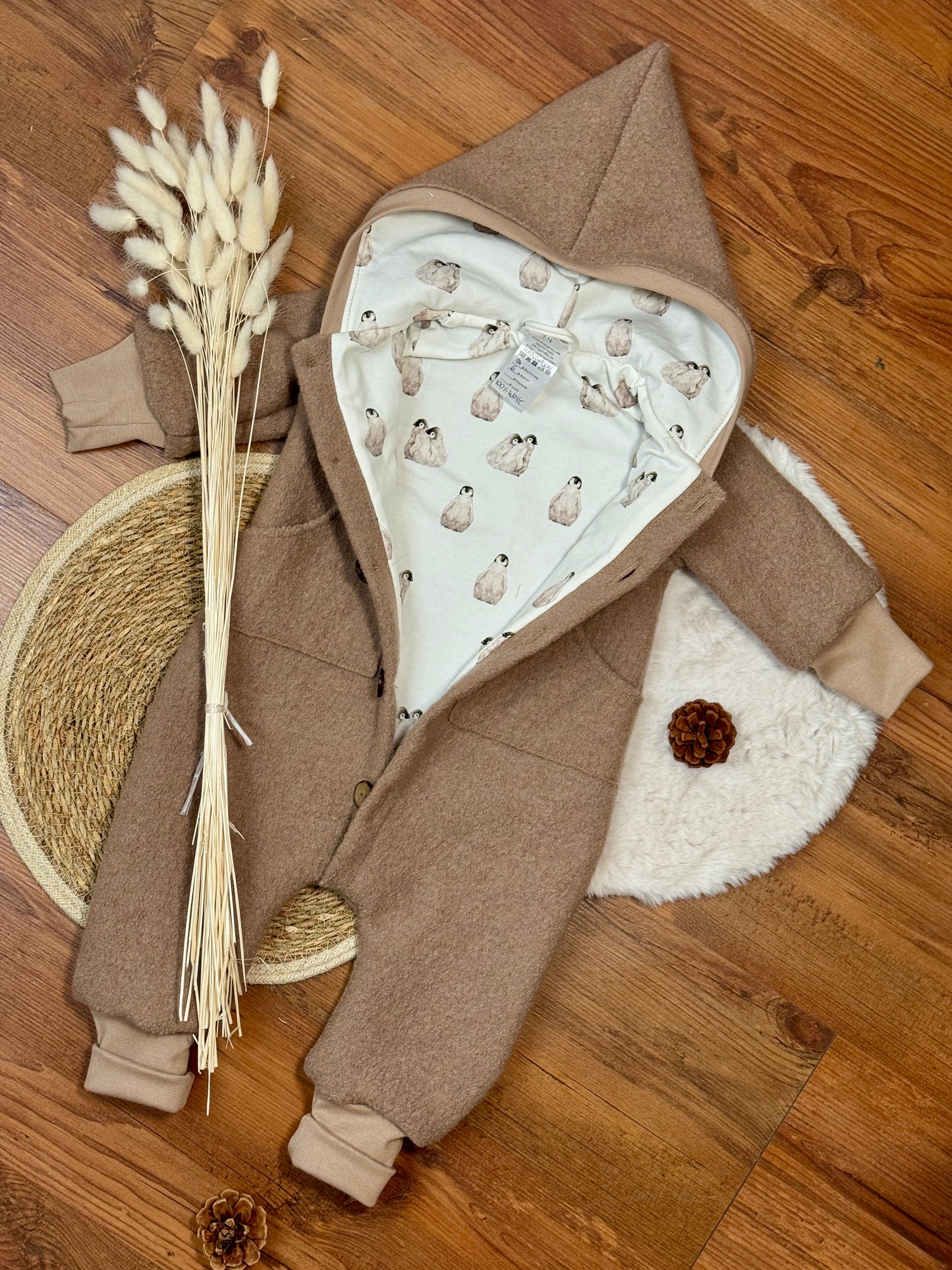 Wollwalk Overall, voll gefüttert