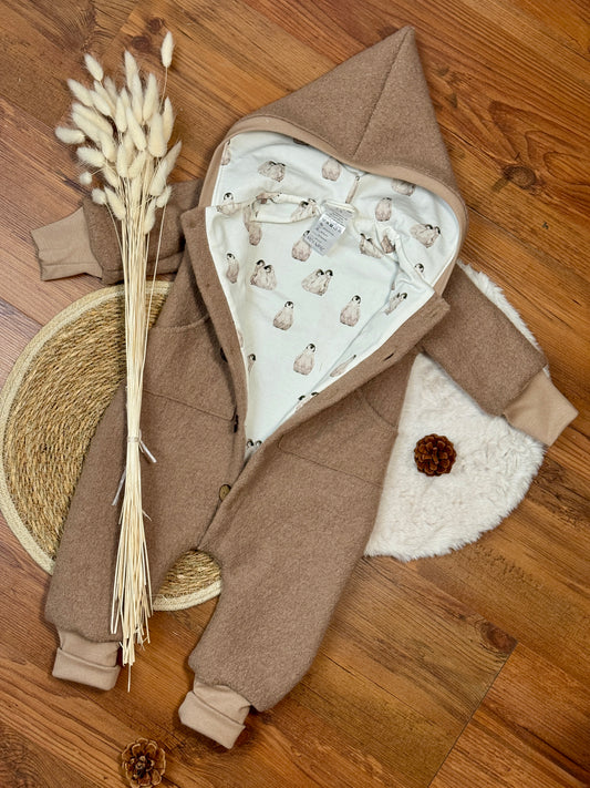 Wollwalk Overall, voll gefüttert