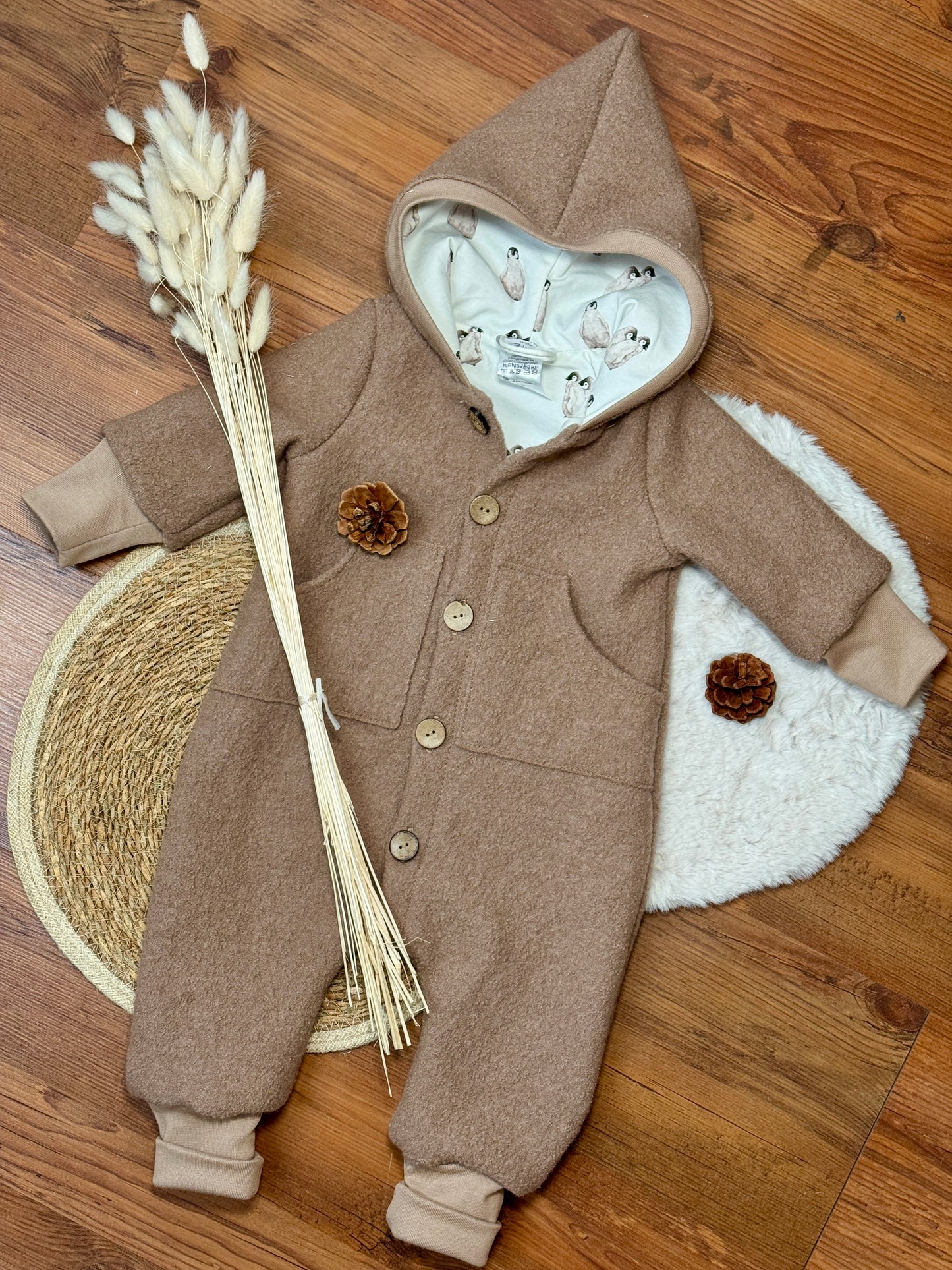 Wollwalk Overall, voll gefüttert