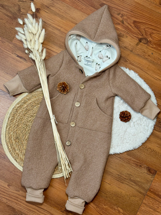 Wollwalk Overall, voll gefüttert