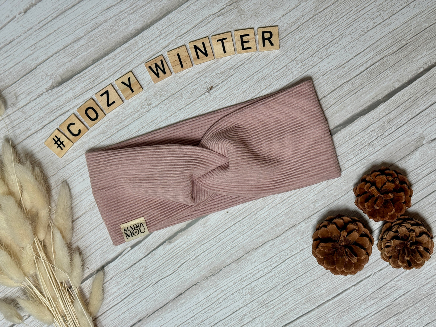 Weiches Rippen-Strick-Stirnband