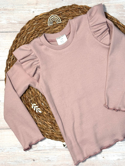 Romantisches Shirt aus Rib -personalisierbar
